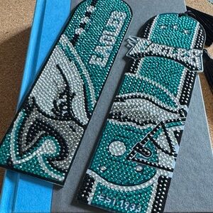 📖 Handcrafted Philadelphia Eagles Diamond Art Bookmarks – Set of 2